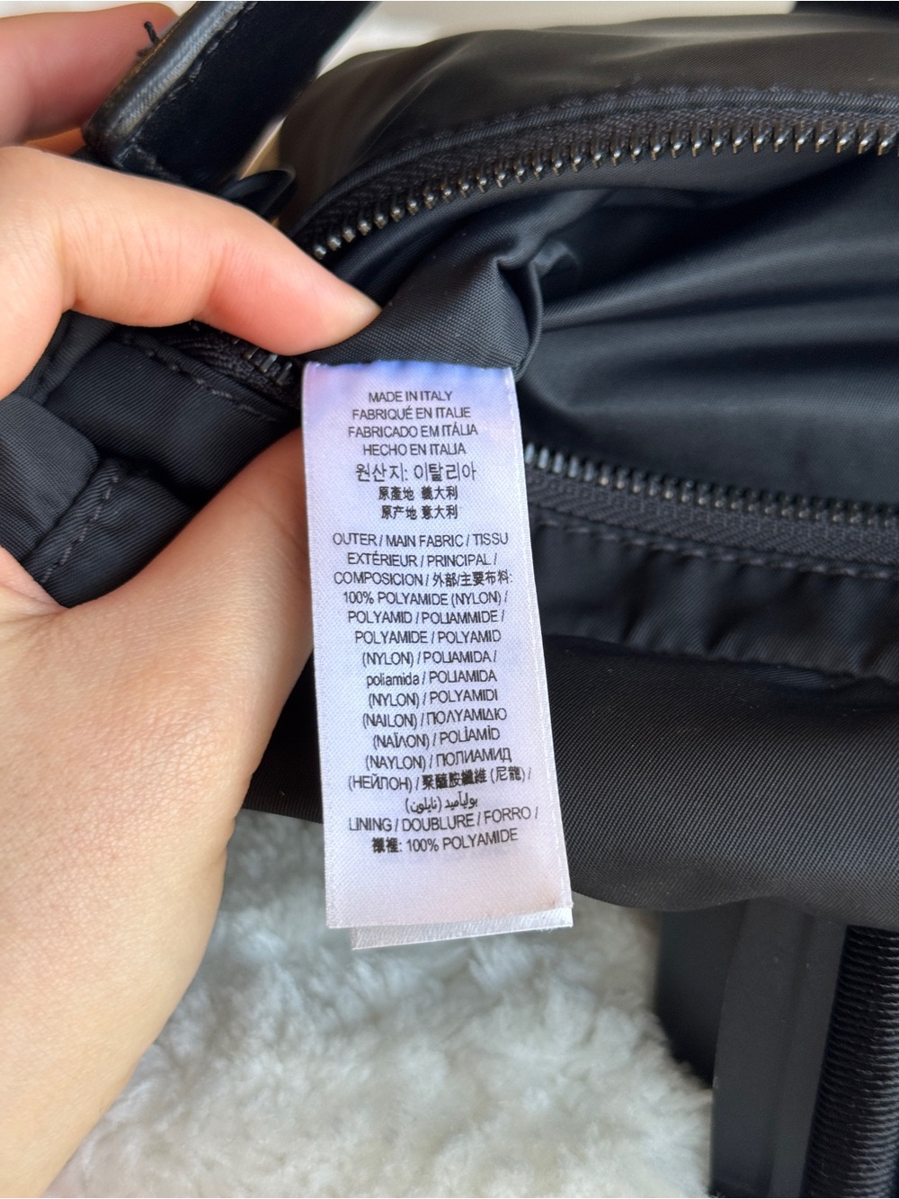 Burberry Beige Check Canvas and Black Logo Belt Bag - Picture 11 of 15